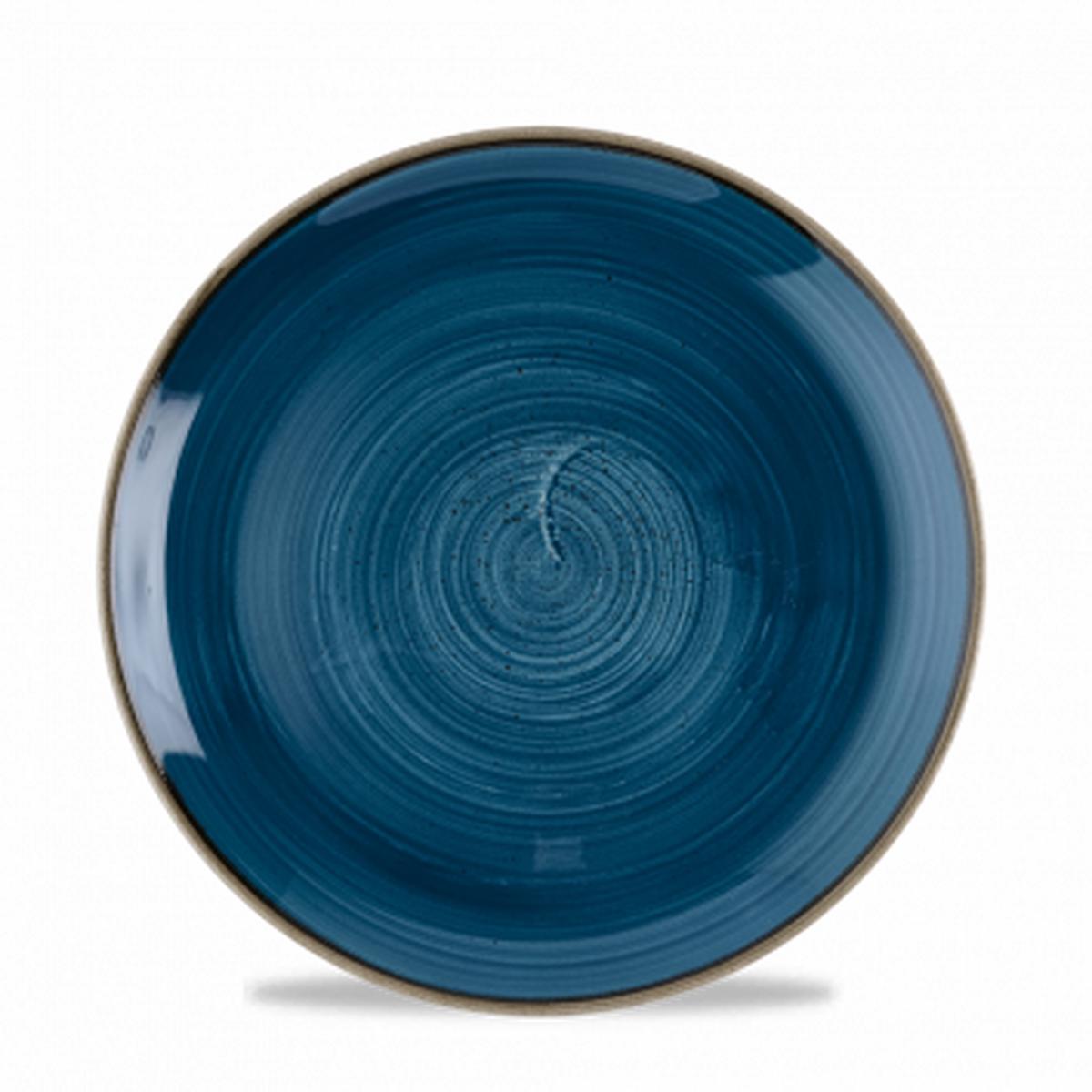 CHURCHILL SUPER VITRIFIED MEDIUM COUPE PLATE JAVA BLUE 217 CM