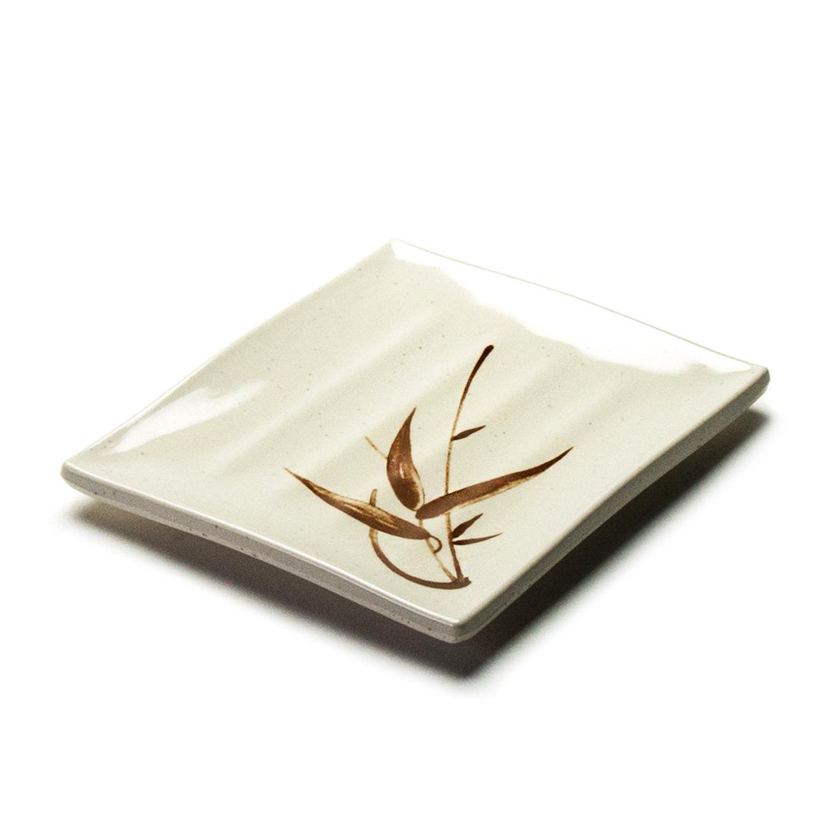 Melamine Rectangular Plate 8 Autumn Grass