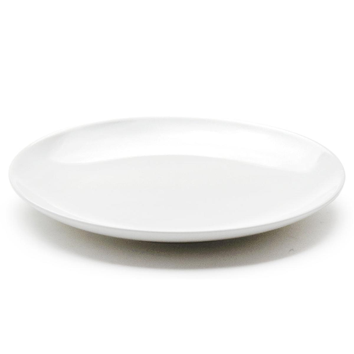 13 Round Plate White Ceramic