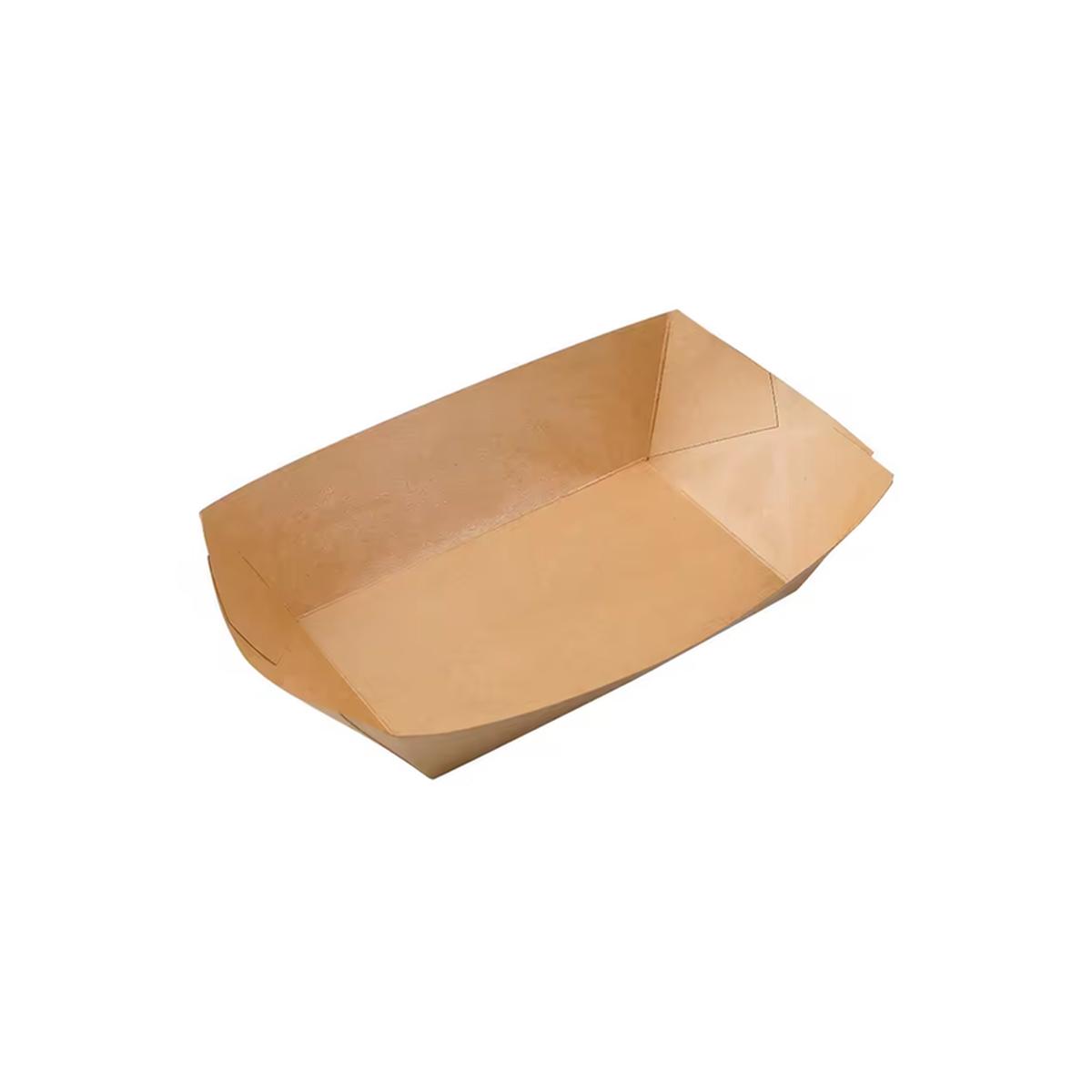 1LB Kraft Paper Tray with PE Liner 1006241mm 1000cs