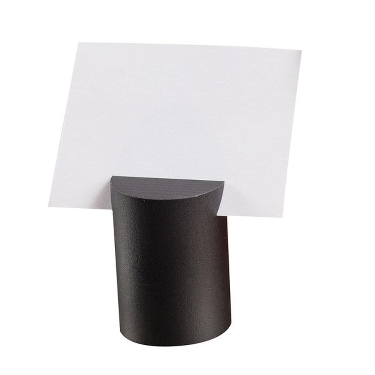 ROUND CAST ALUMINIUM CARD HOLDER BLACK ANODIZED 0875 DIA