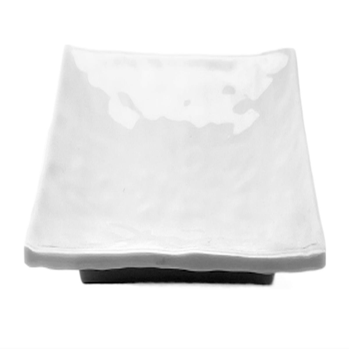 Melamine Rectangular Plate 7x 5 x 1-18H White