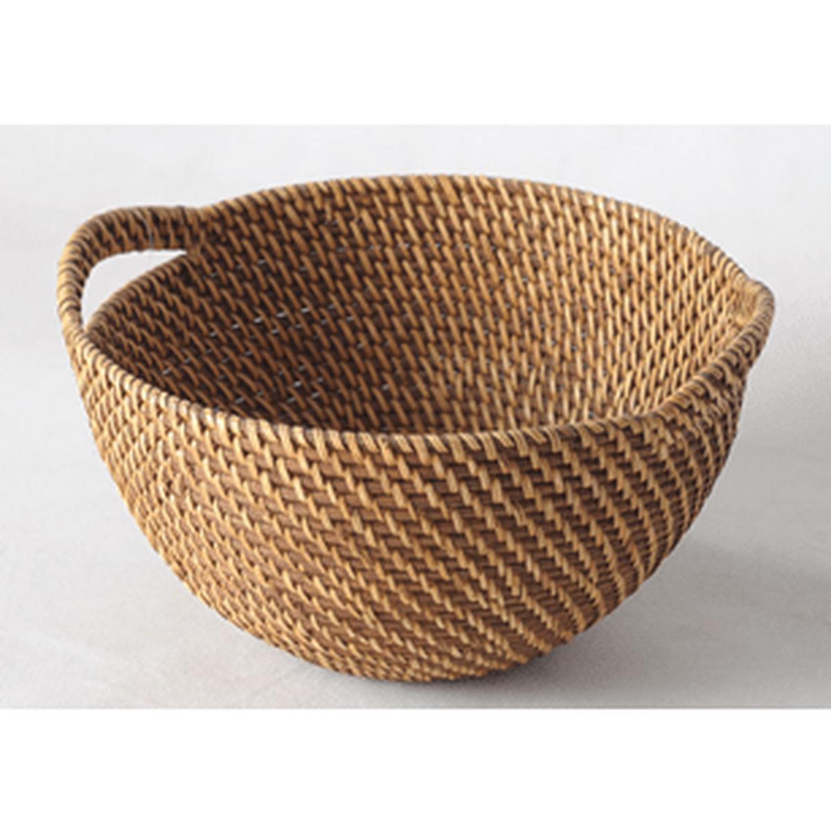 RATTAN BASKET DIA 3031x16hcm