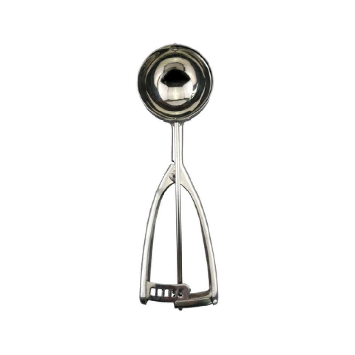 CAC China SICD-10S 32 Oz Squeeze Disher Ambidextrous Stainless Steel