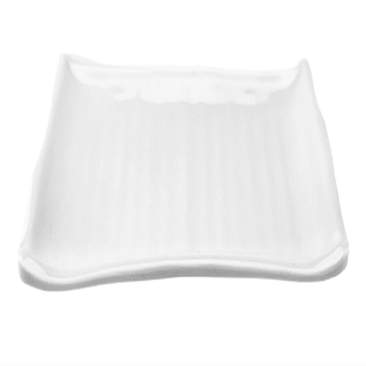 Melamine Rectangular Plate 8-12 White