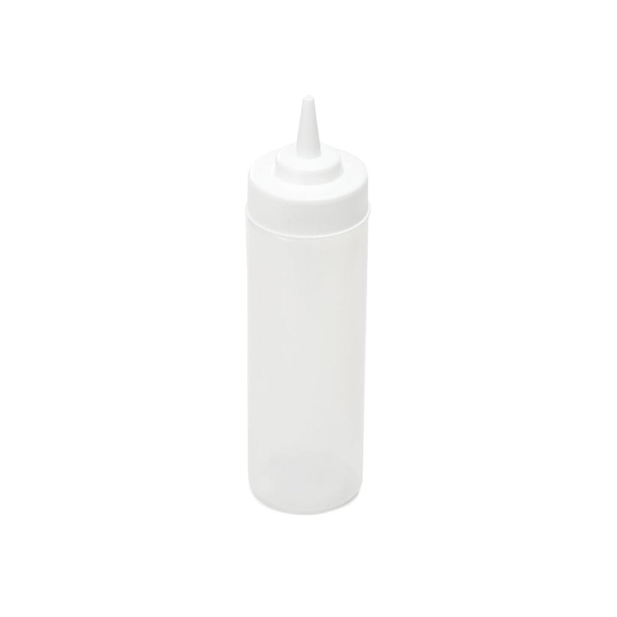 12oz Squeeze Bottle Wide Mouth White