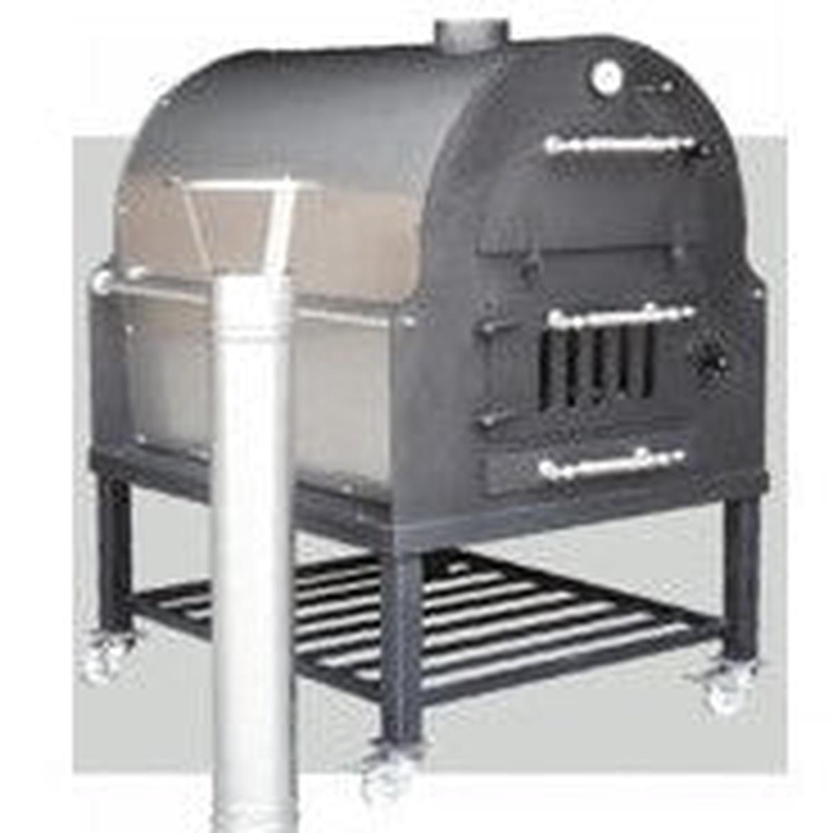 Mobile Pizza Oven Wood Gas 1100x1000x1450 mm