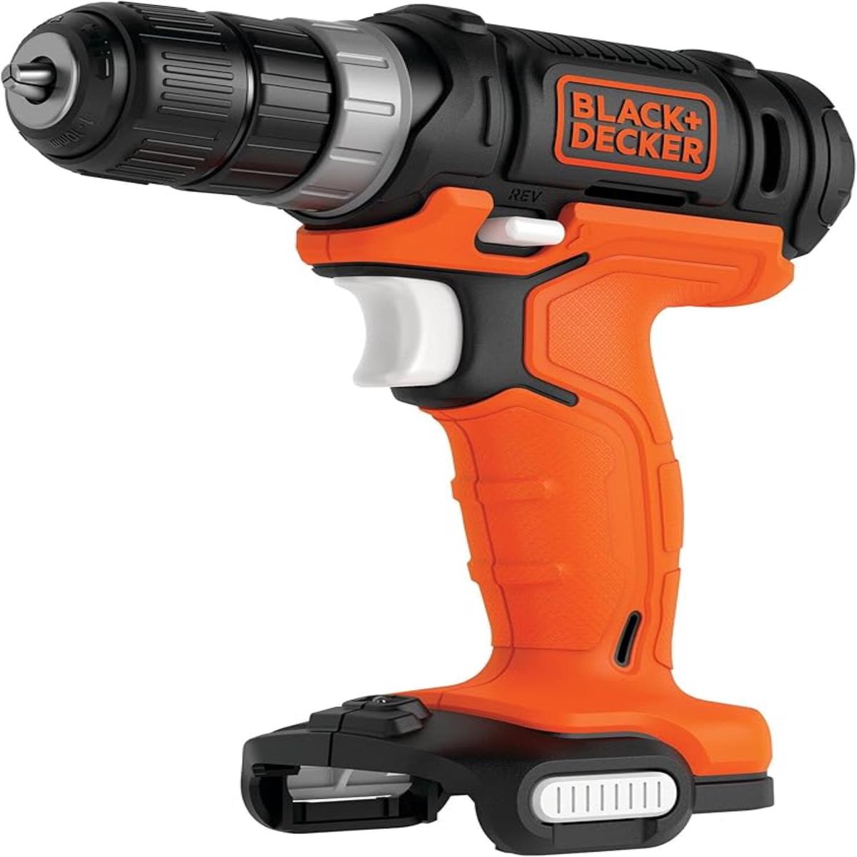 BlackDecker Cordless Drill (12 V with LED Work Light for Drilling and Screwing)