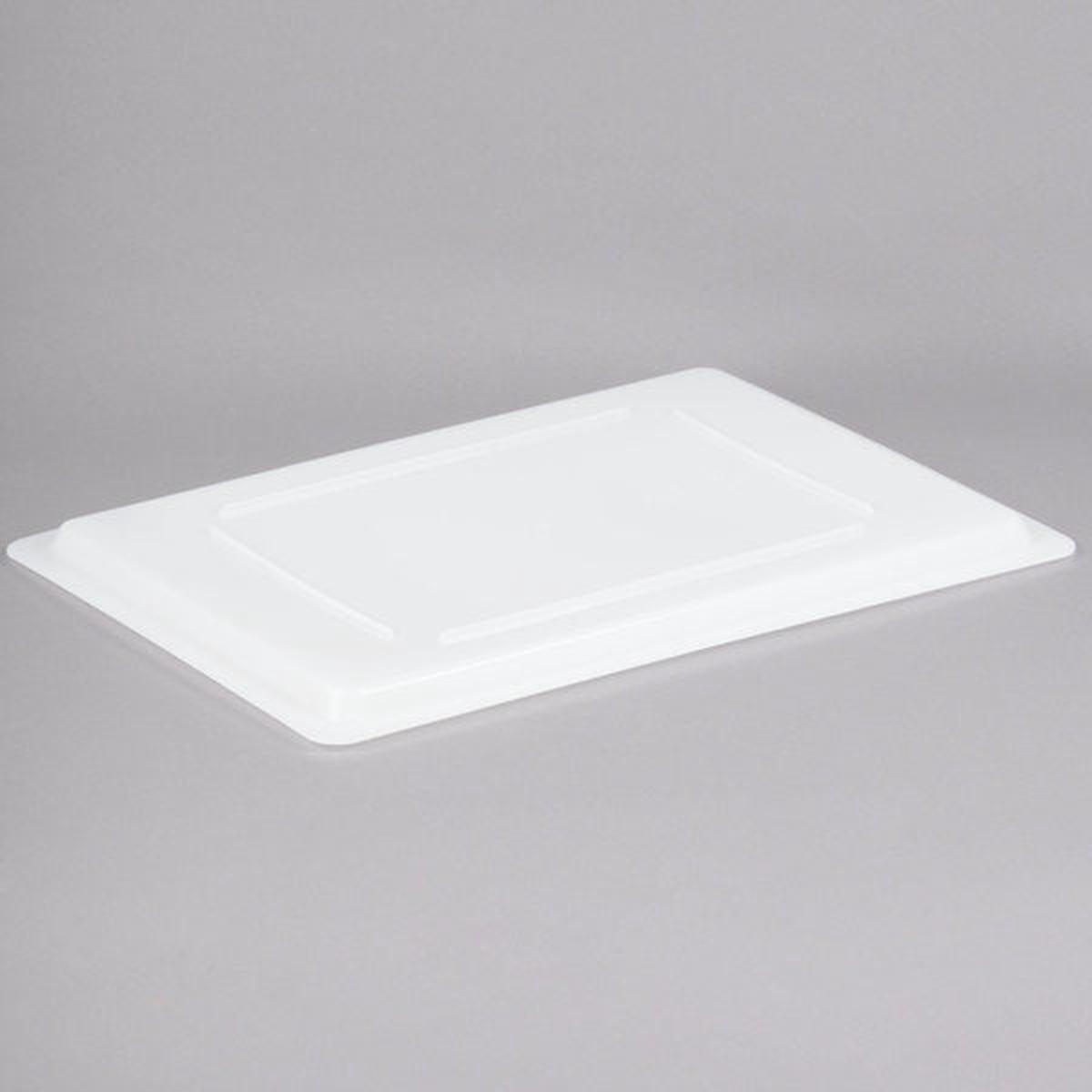 CAMBRO POLYETHYLENE FLAT LID FOR FOOD STORAGE CONTAINERS- WHITE