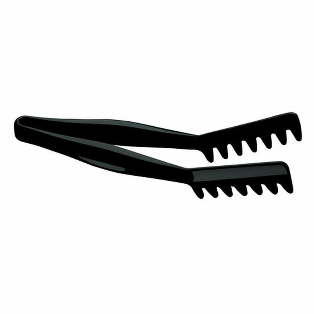 TGA11110 Cambro 10-13168221 Angled Black Lugano Tongs