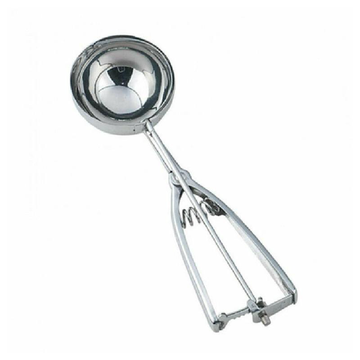 Omcan 34851 3-14 Oz Squeeze Handle Ice Cream Scoop Disher Stainless Steel