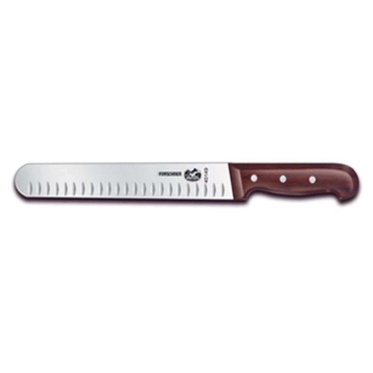 7605910 Victorinox 108221 Wide Granton Edge SlicingCarving Knife w Rosewood Handle