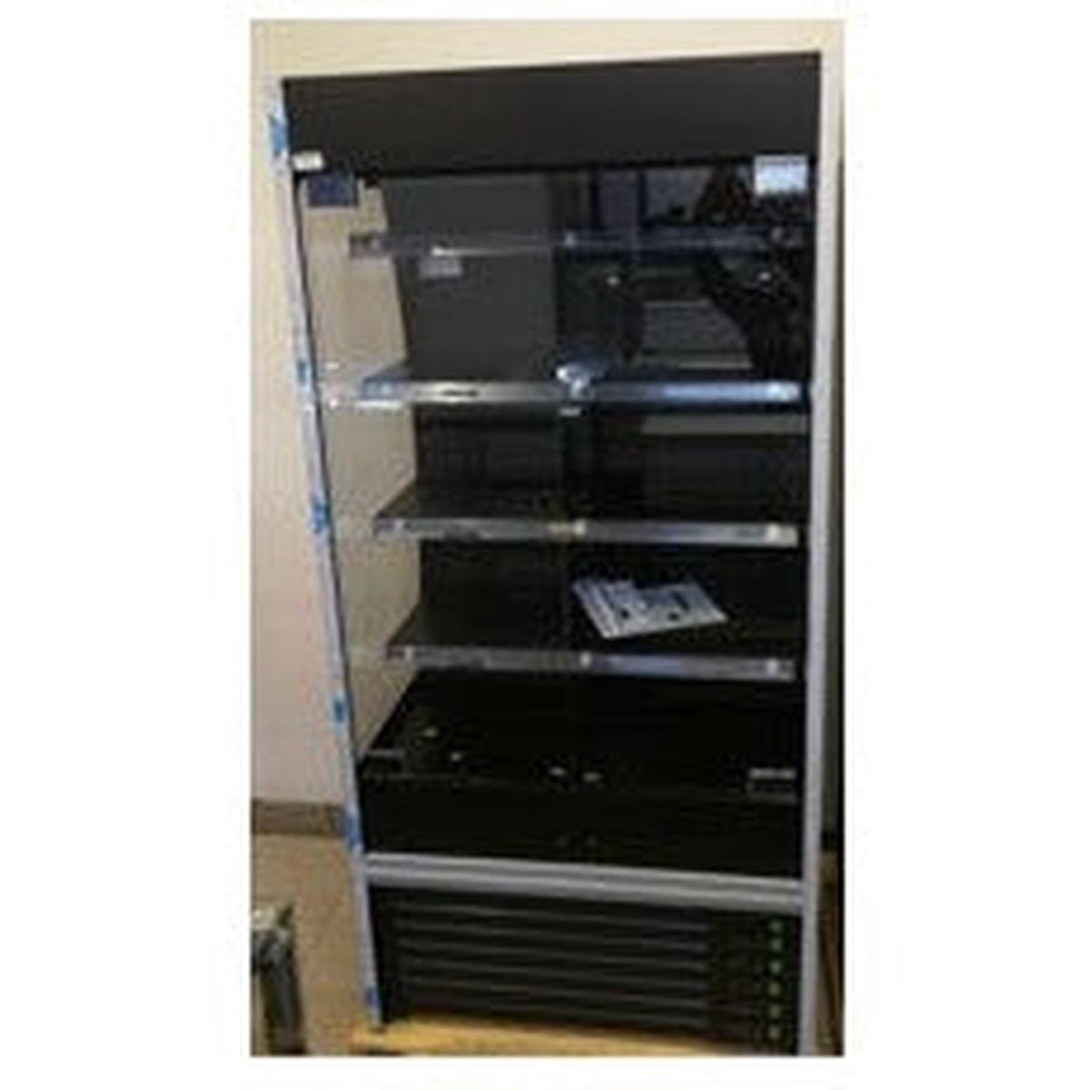 HOT MULTIDECK DISPLAY CABINET- BLACK INTERIOR EXTERIOR - RAL 9005 COLOR