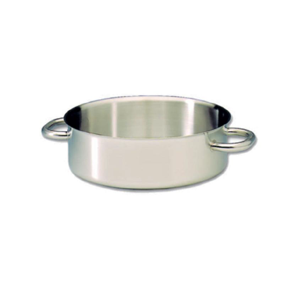 Matfer 697032 8-12 Quarts Brazier Pan Without Lid Stainless Steel Aluminum