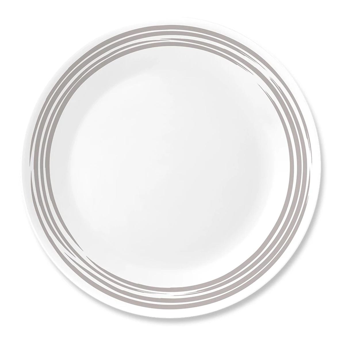 Corelle Brushed Silver 1025 Dinner Plate