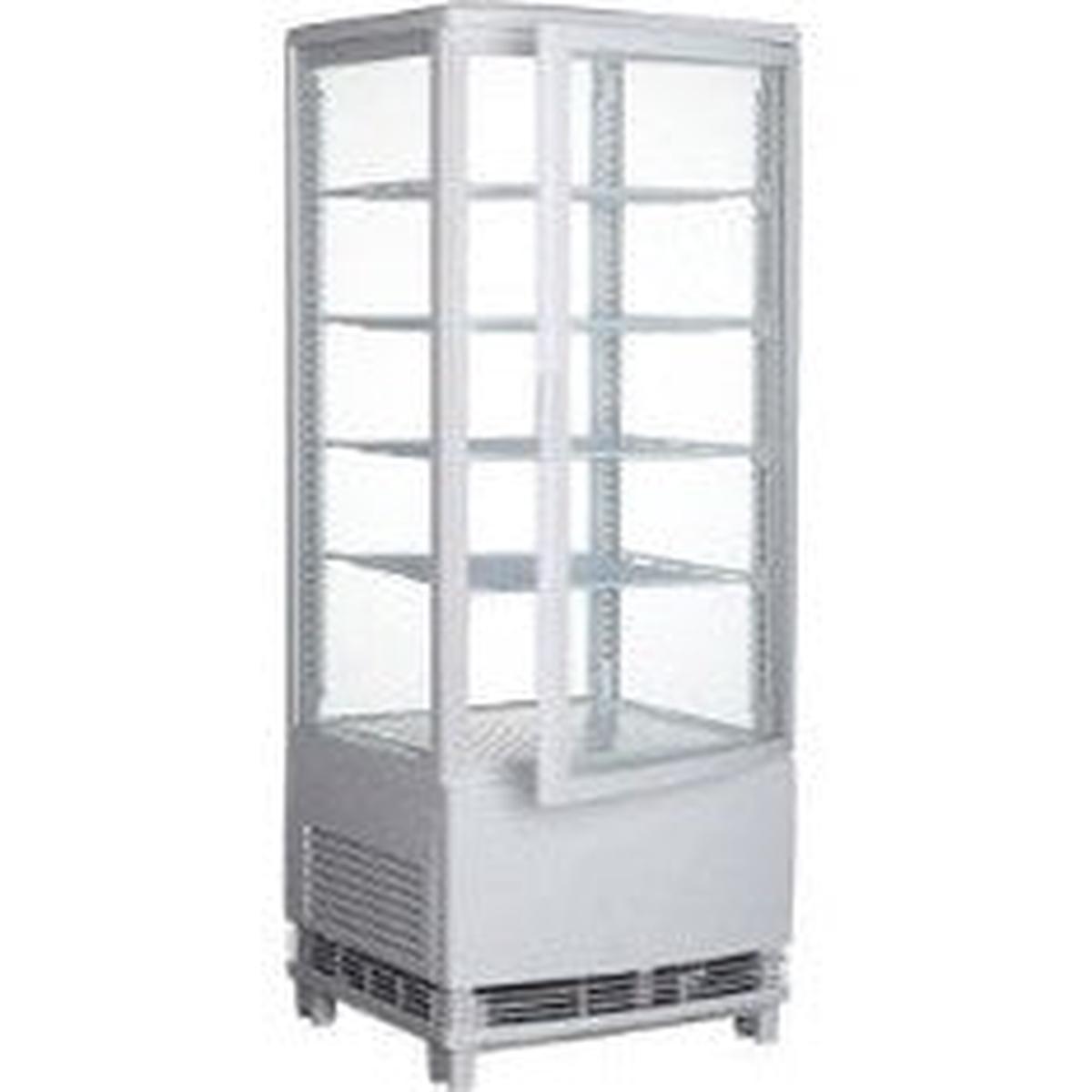 Curved Glass Door Silver Display Cooler