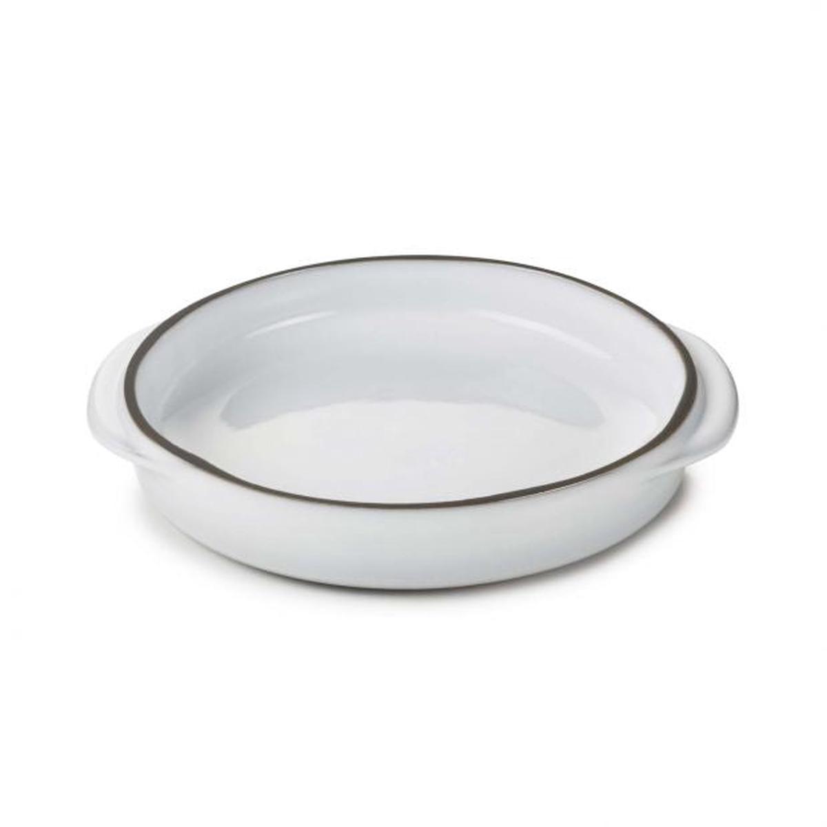 REVOL CARACTERE ROUND DISH WHITE CUMULUS - 14 CM