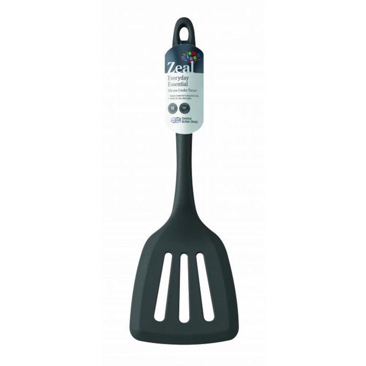 Zeal Silicone Slotted Turner Black