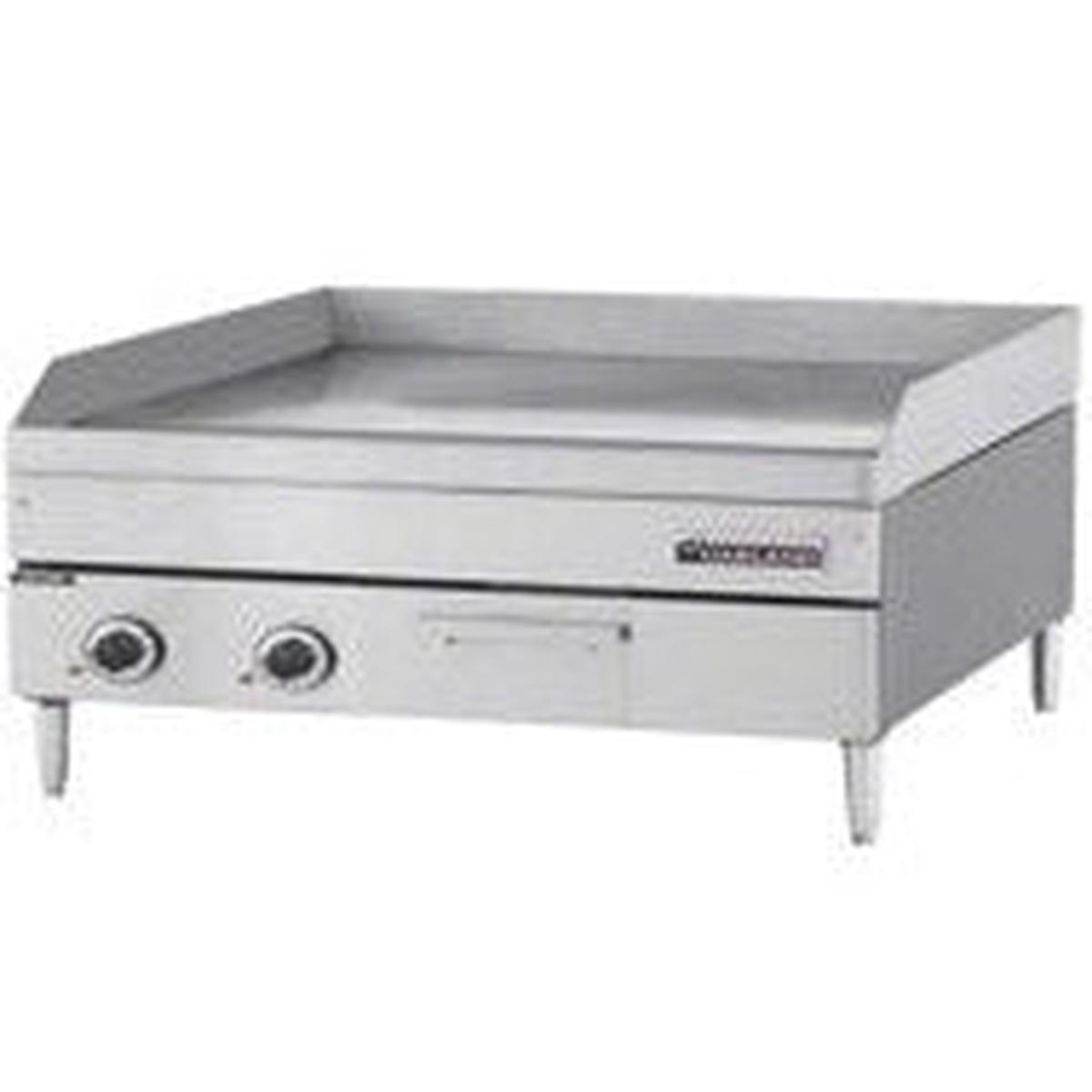 24 Heavy-Duty Electric Countertop Griddle w Side and Rear Splash Guards