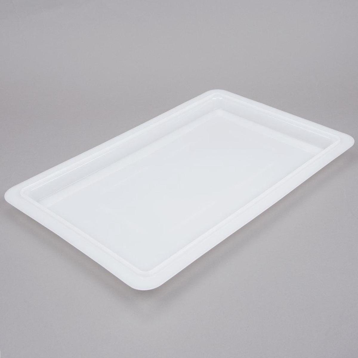 CAMBRO POLYETHYLENE FLAT COVER FOR FOOD STORAGE BOX - WHITE