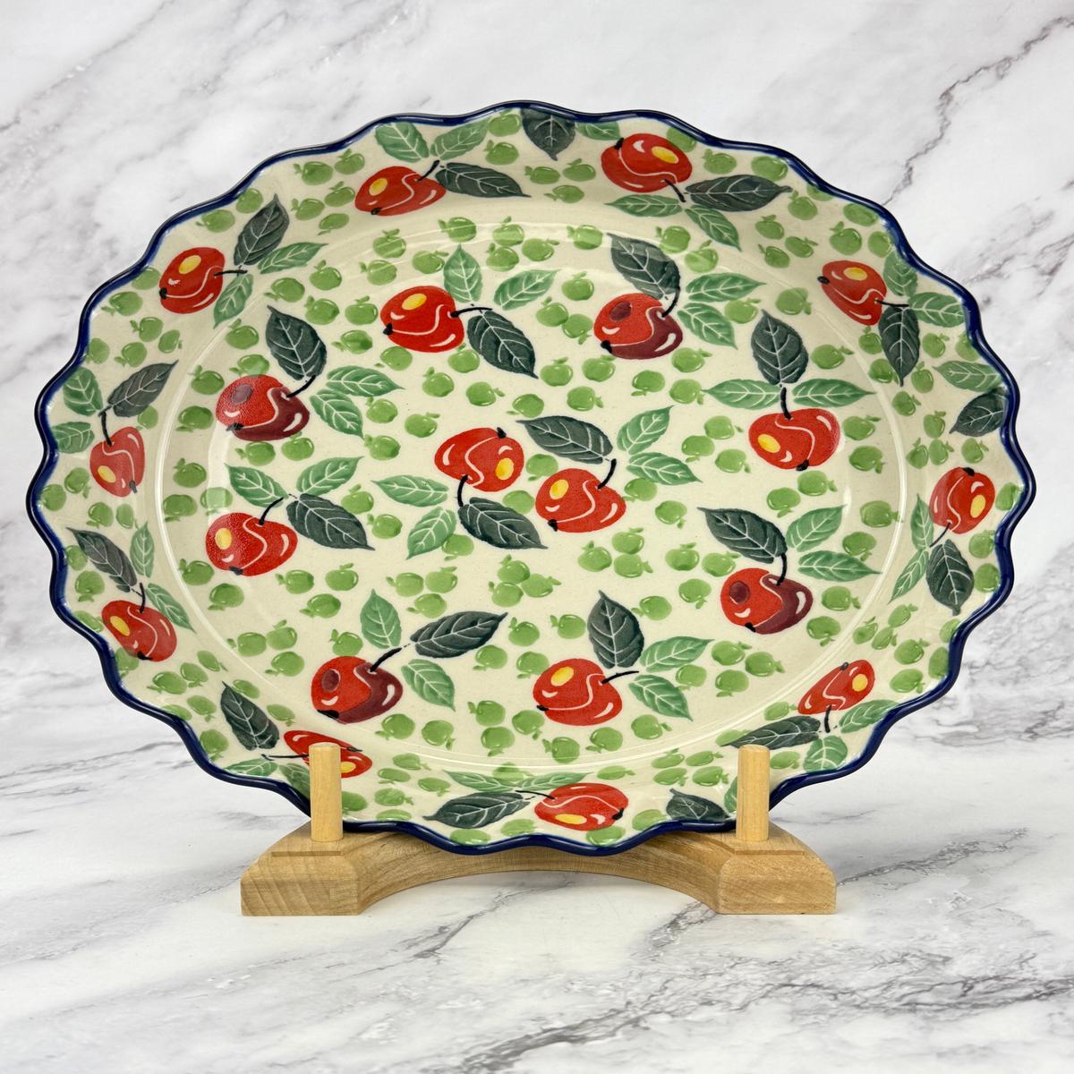 Ruffled Pie Plate Round Baker - Shape 636 - Pattern 3248