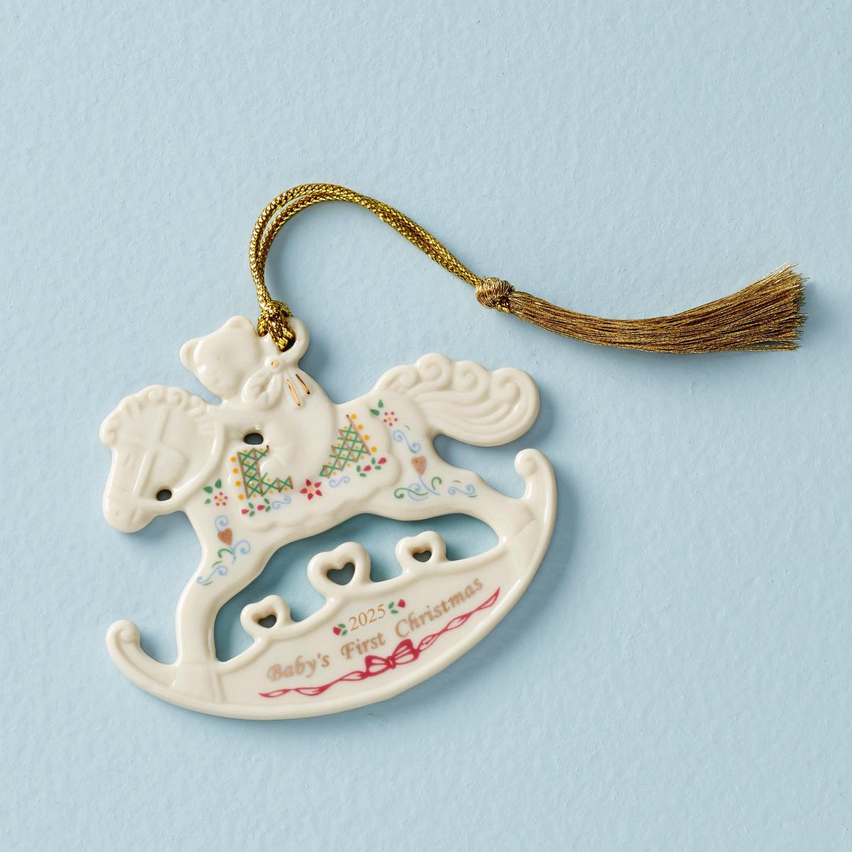 2025 Babys 1st Christmas Rocking Horse Ornament