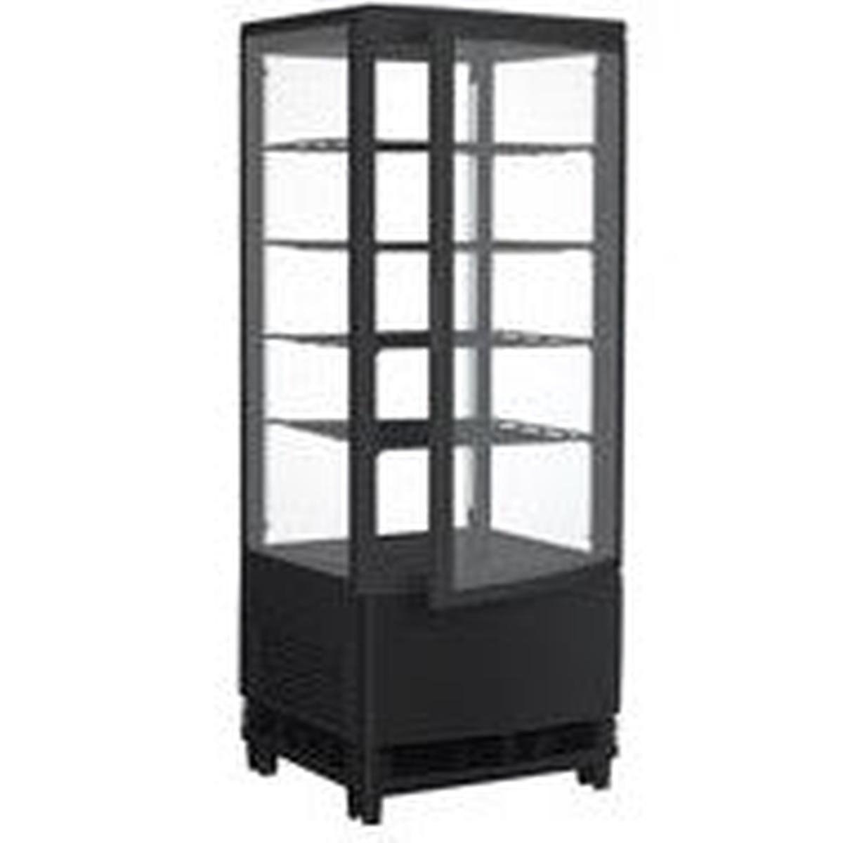 Curved Glass Door Black Display Cooler