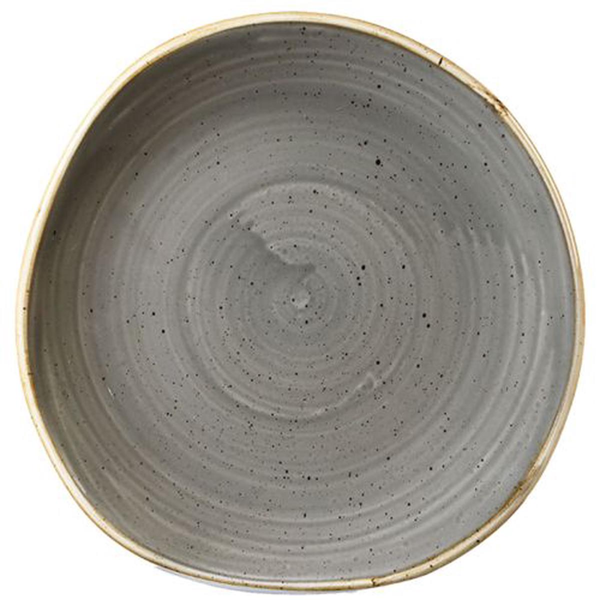 STONECAST GREY ROUND TRACE PLATE 7 14 BOX 12