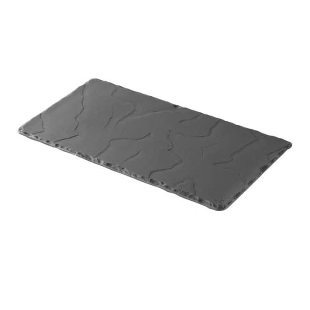(640669) BASALT RECTANGULAR TRAYMATT SLATE STYLE - 20 7 CM