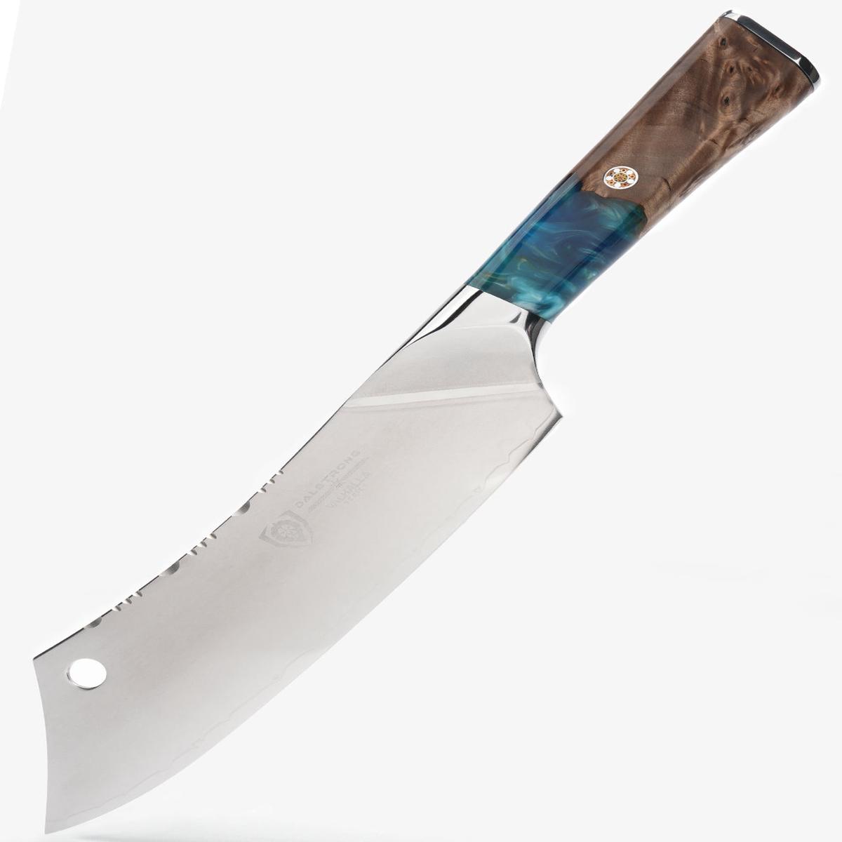 Chef Cleaver Crixus Knife 8 Green Handle Valhalla Series Dalstrong