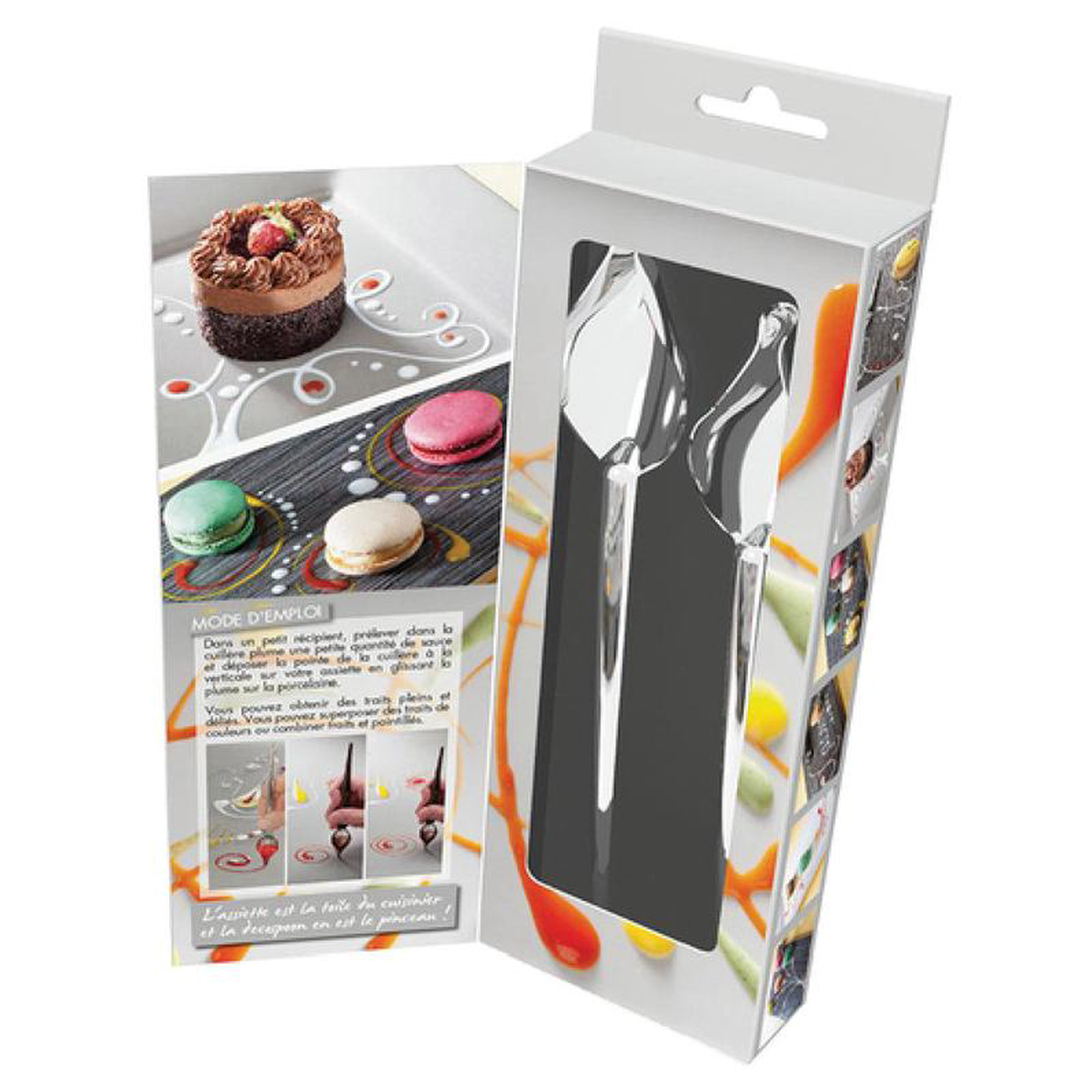 Matfer 116436 9 Inch Large Spoon 7-12 Inch Small Spoon Specialty Stainless Steel Set
