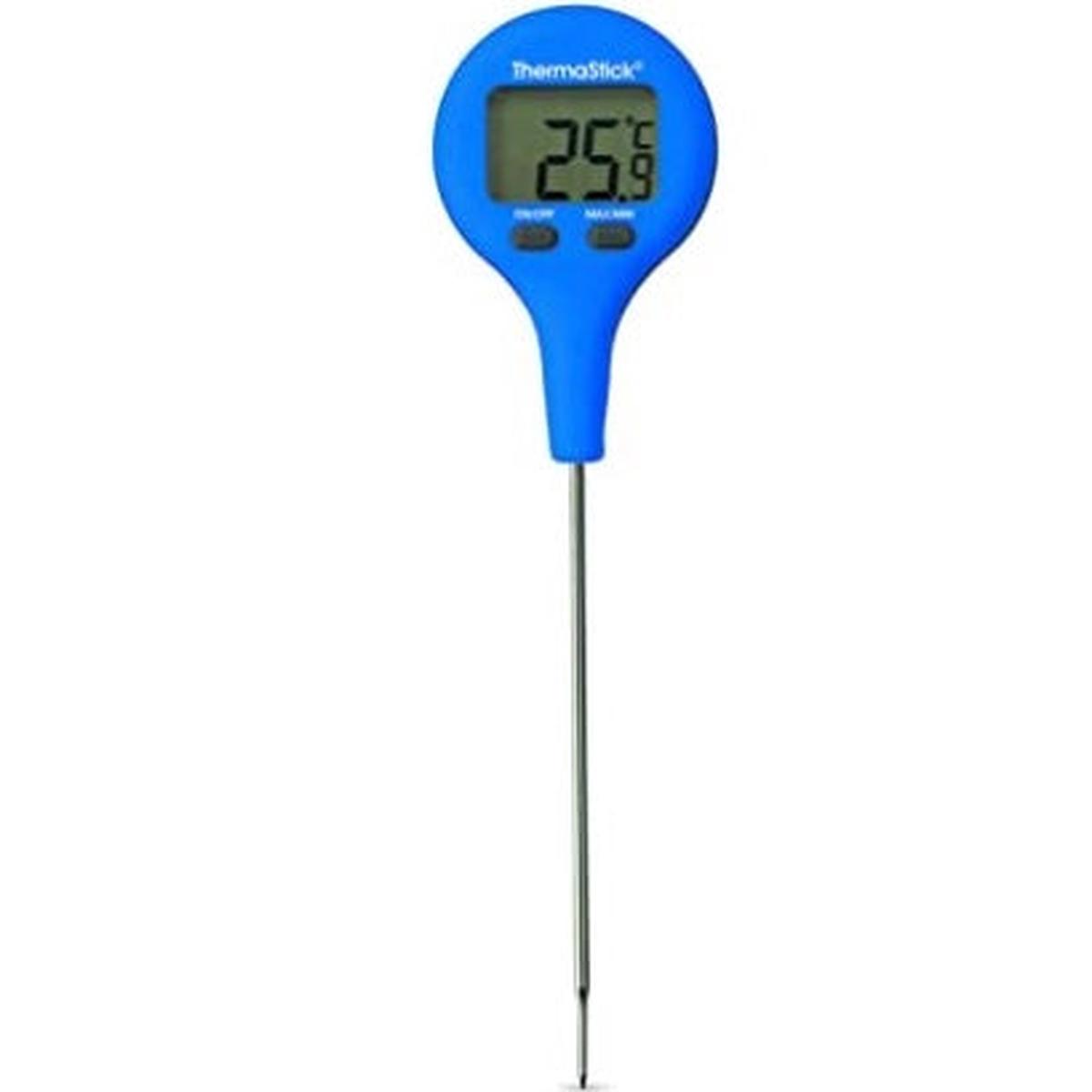 (OLD CODE ETI-810305) THERMASTICK WATER RESISTANT BLUE THERMOMETER -499 TO 2999C CF SWITCHABLE MAXMIN