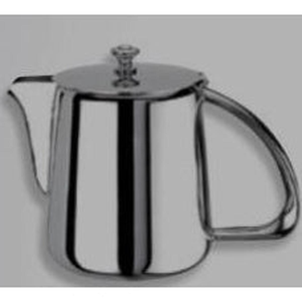 SS HOLLOWARE TEA POT WITH HOLLO