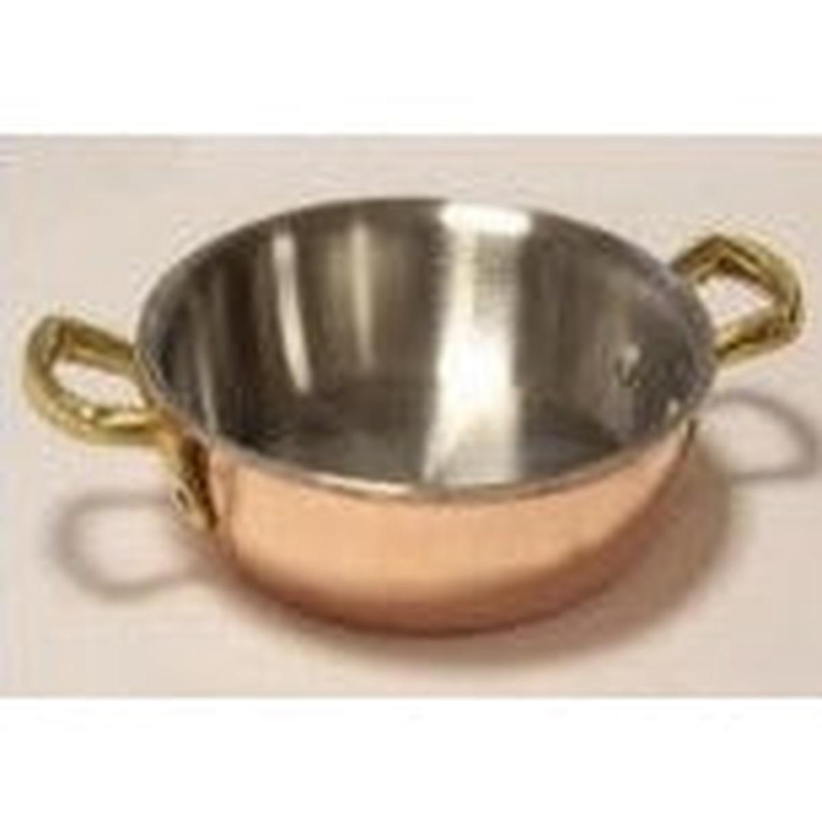 (0148014352CU) MULTILAYER FRYPAN 14 5 (DOUBLE BRASS HANDLE)