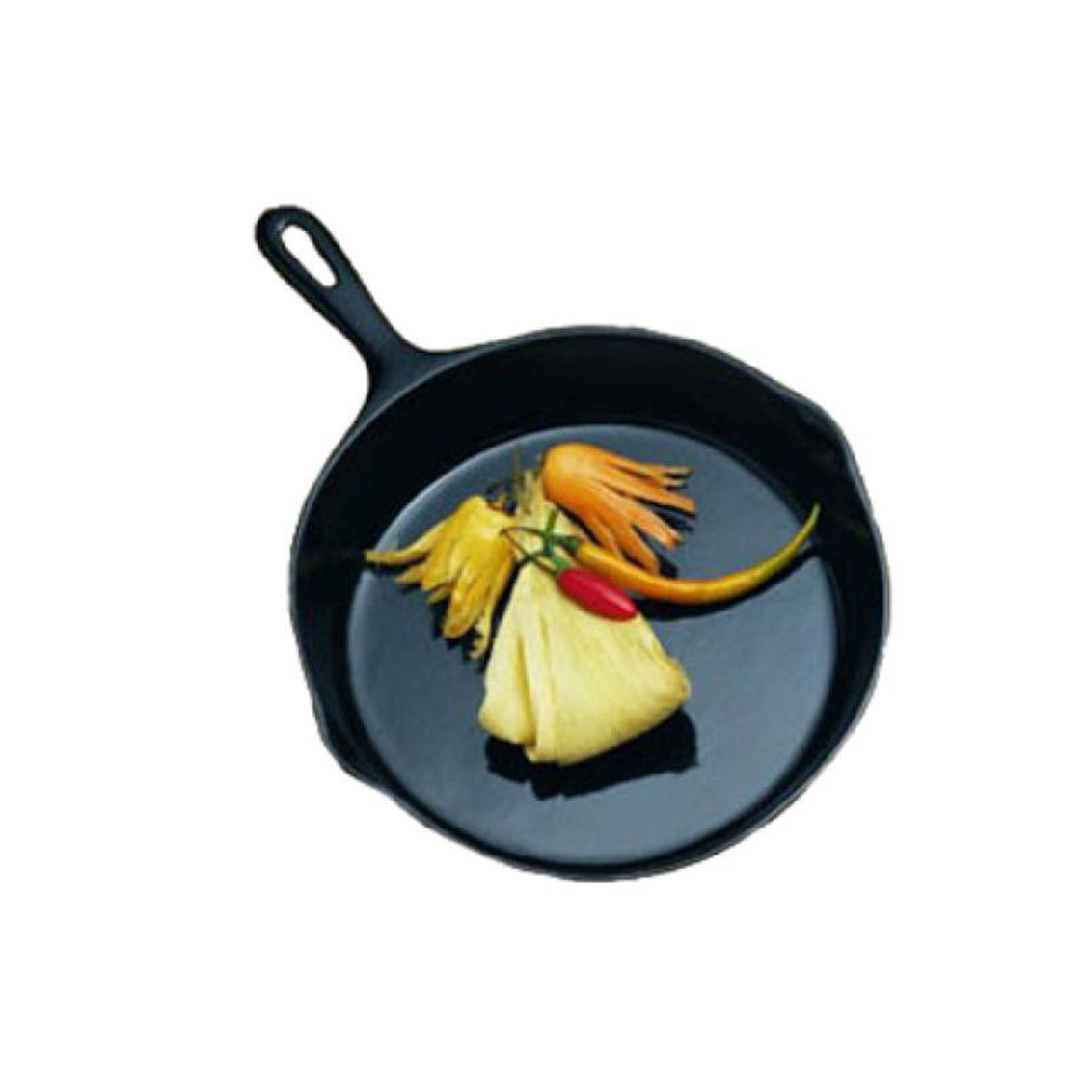 Bon Chef 5026BLKSPKLD 10-12 Inch Fry Pan Aluminum with Ceramic Look Black Speckled