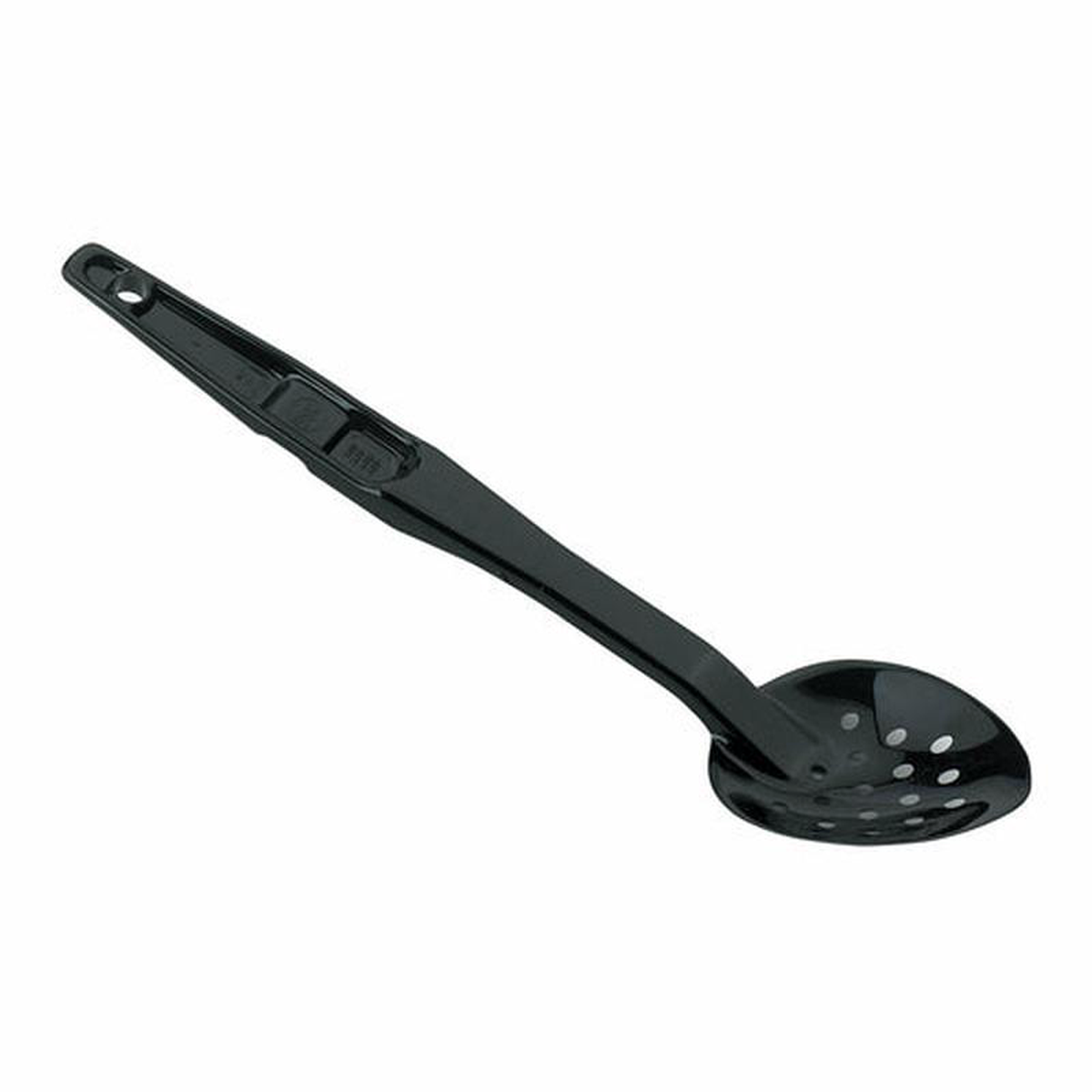 SPOP13CW110 Cambro 138221 Perforated Black Deli Spoon
