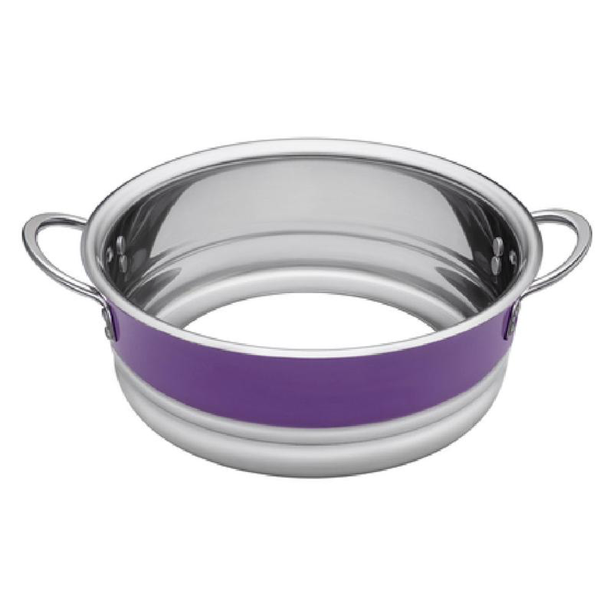 Bon Chef 72000-BL-P 8-58 Inch Diameter Bottomless Food Pan Ring Stainless Steel Purple