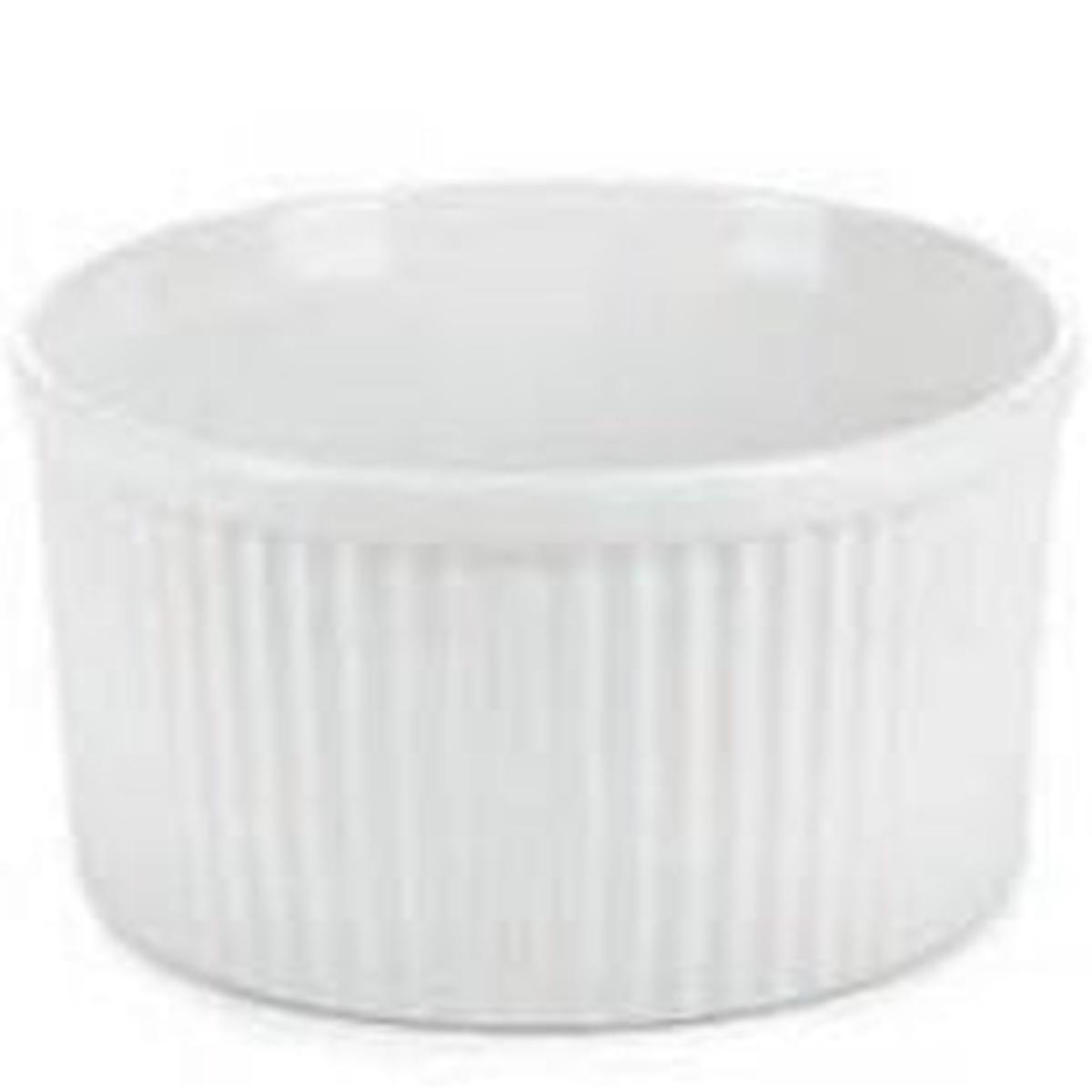 SOUFFLE DISH WHITE SIZE20 CM H 84 CM 58 OZ