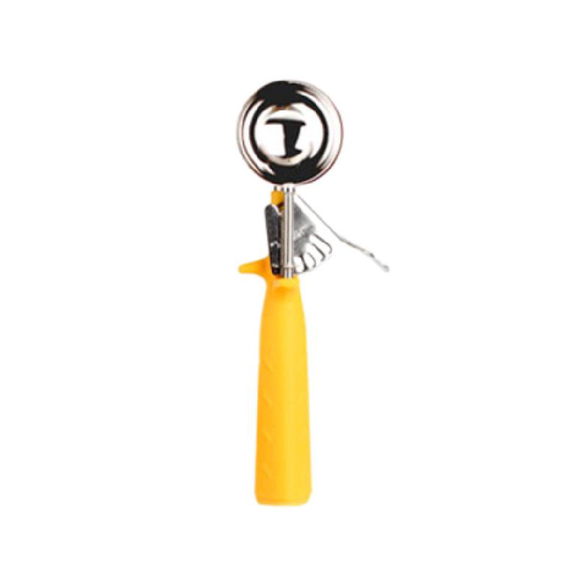 Thunder Group SLDS220P 1-58 Oz Disher Thumb Style with Color-Coded Handle Stainless Steel Yellow