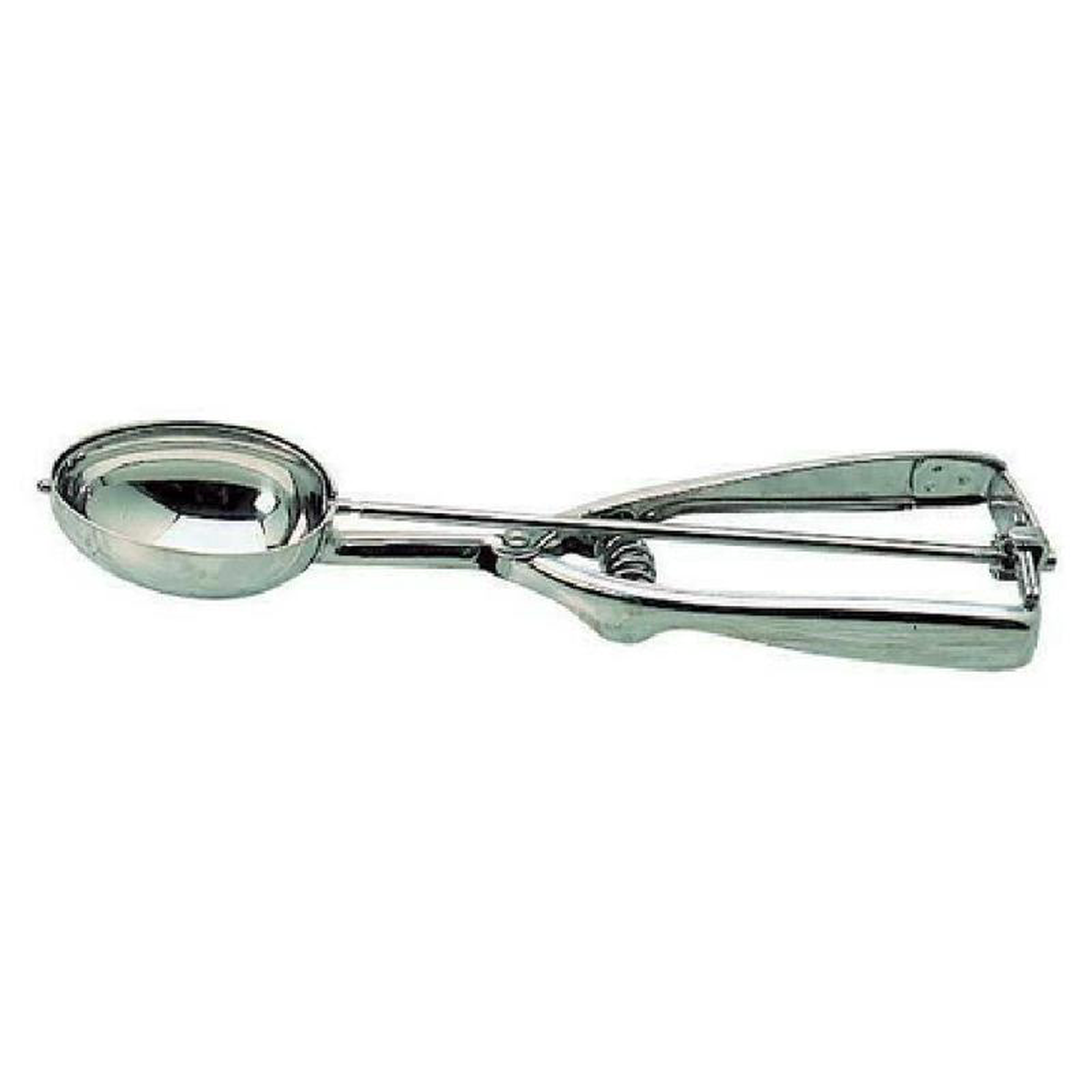 Matfer 670389 2-38 Inch Ice Cream Dipper Oval Stainless Steel with Ergonomic Handle