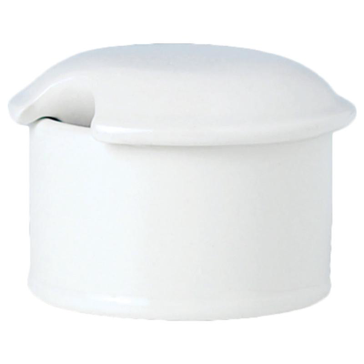 Steelite 11010498 1-12 Oz Mustard Dipper Pot Base Without Lid Ceramic White