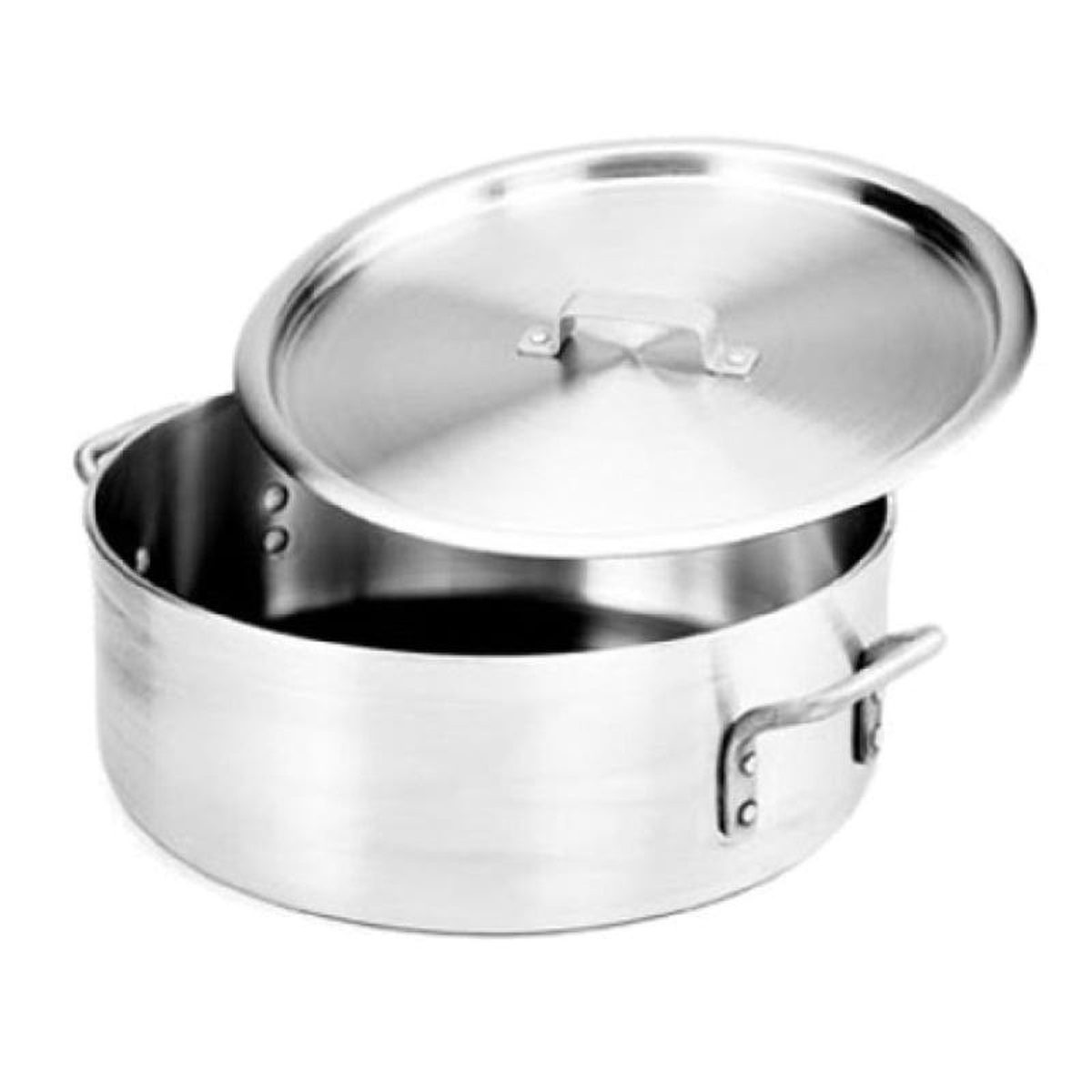 Crestware BZR25 25 Quart Brazier Pan with Cover 17-14 Inch Diameter Aluminum
