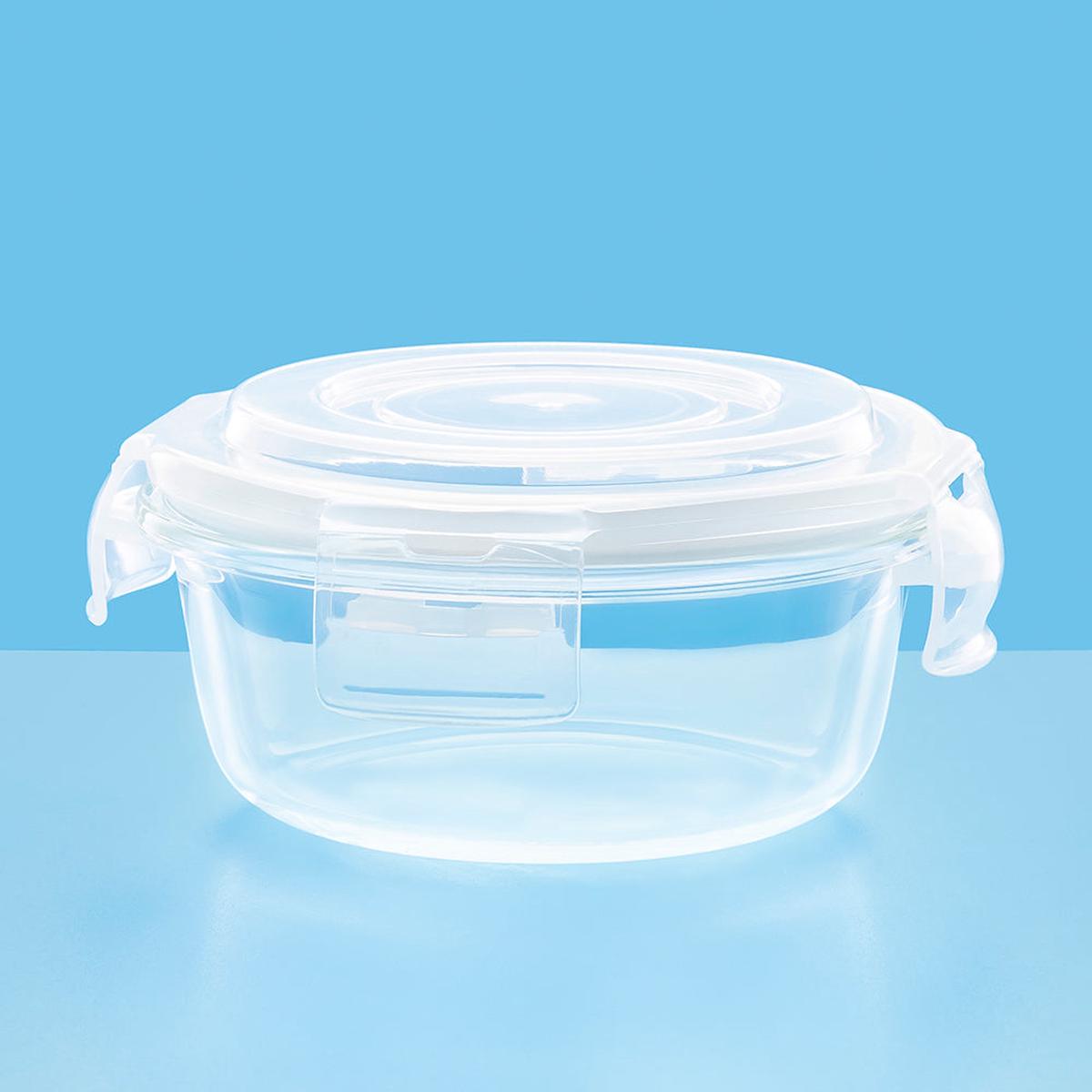 Larah Glass Klip n Store Round Container