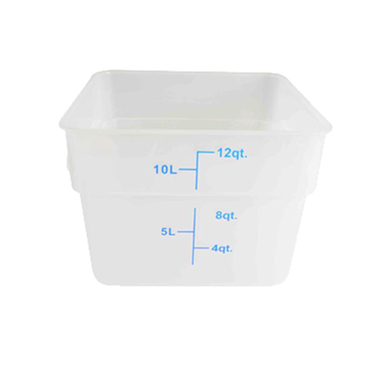 PLSFT012TL Thunder Group 12 Qt Translucent Square Food Storage Container