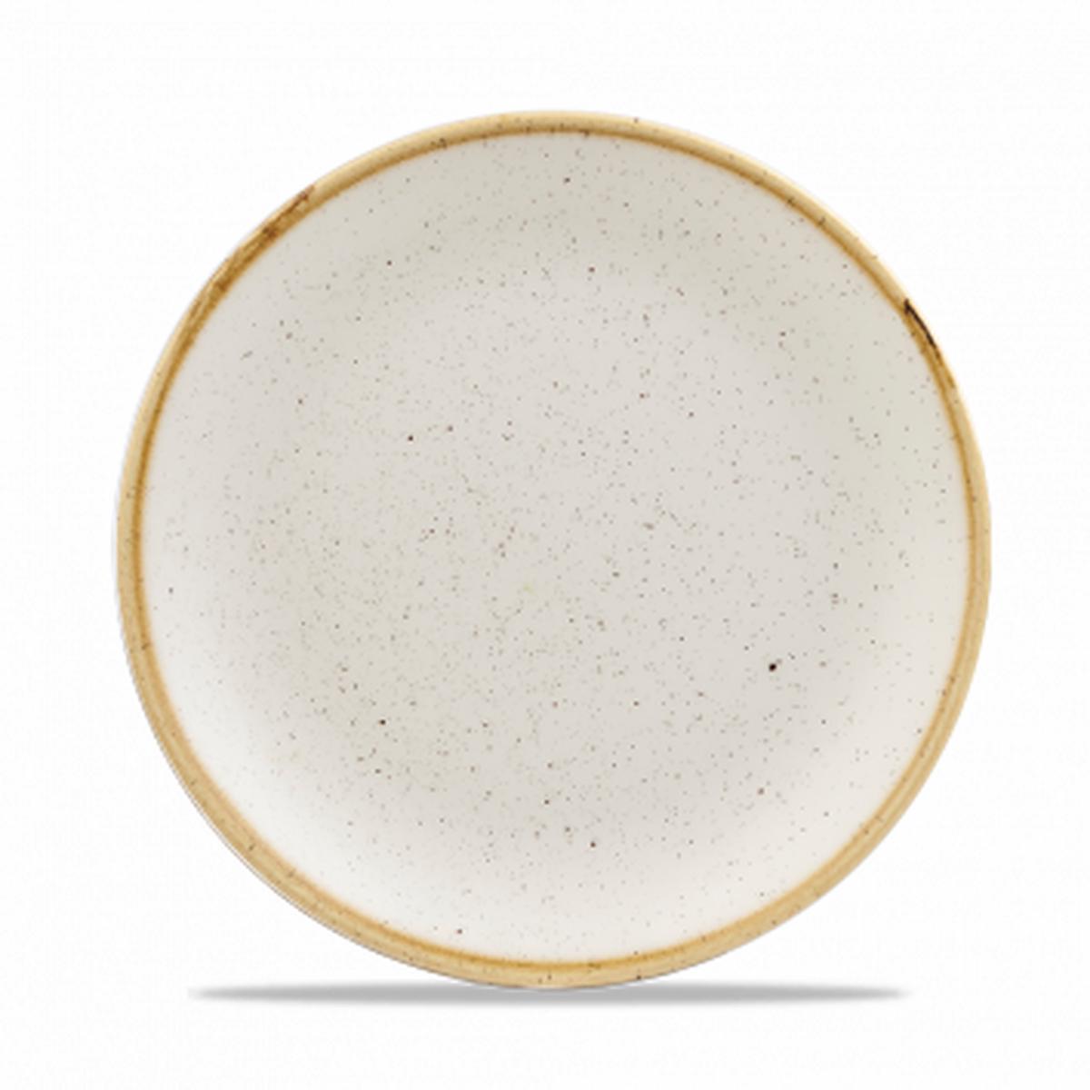 CHURCHILL STONECAST BARLEY WHITE EVOLVE COUPE PLATE 867