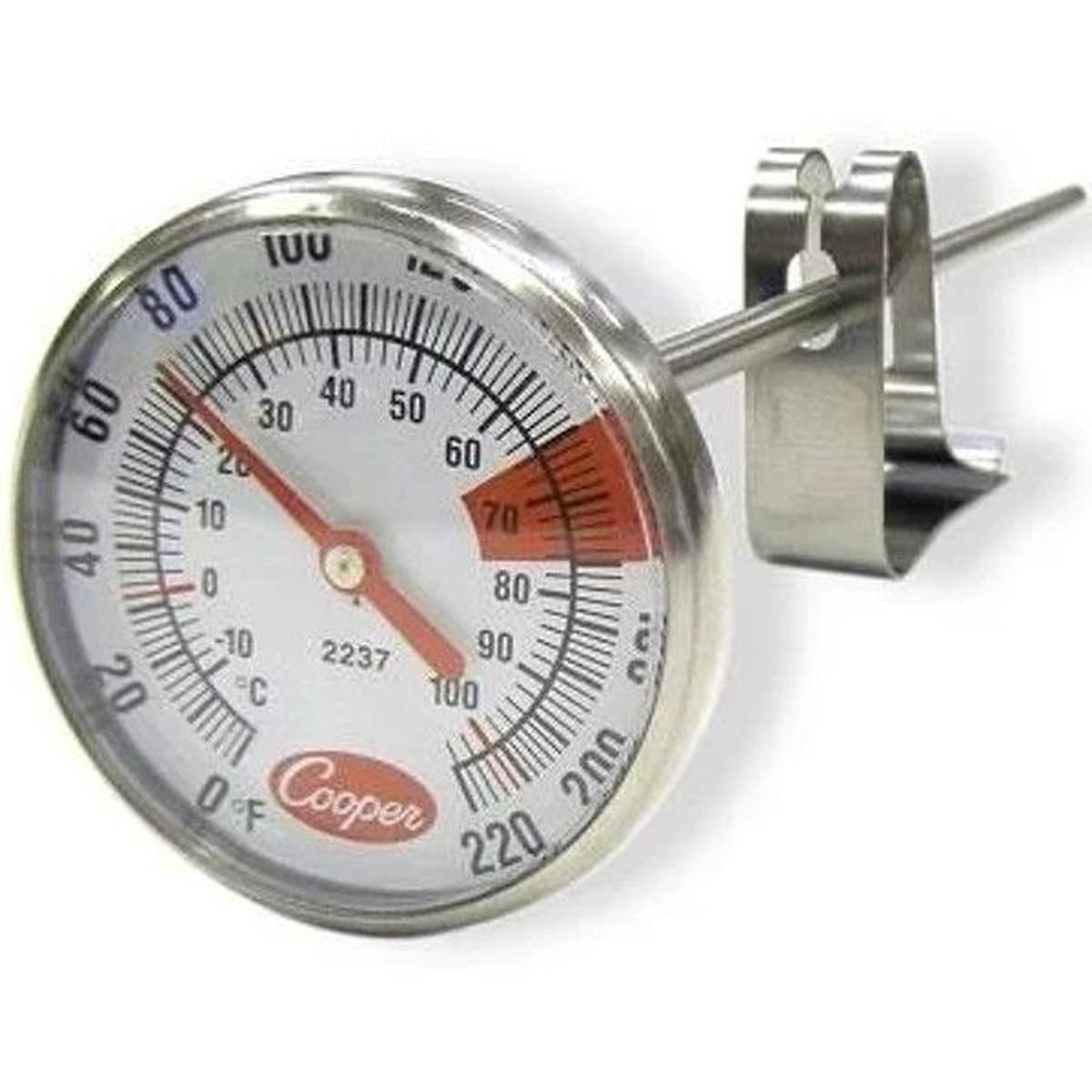 COOPER-ATKINS 2237-04C-8 175 DIAL ESPRESSOMILK FROTHING CELSIUS THERMOMETER