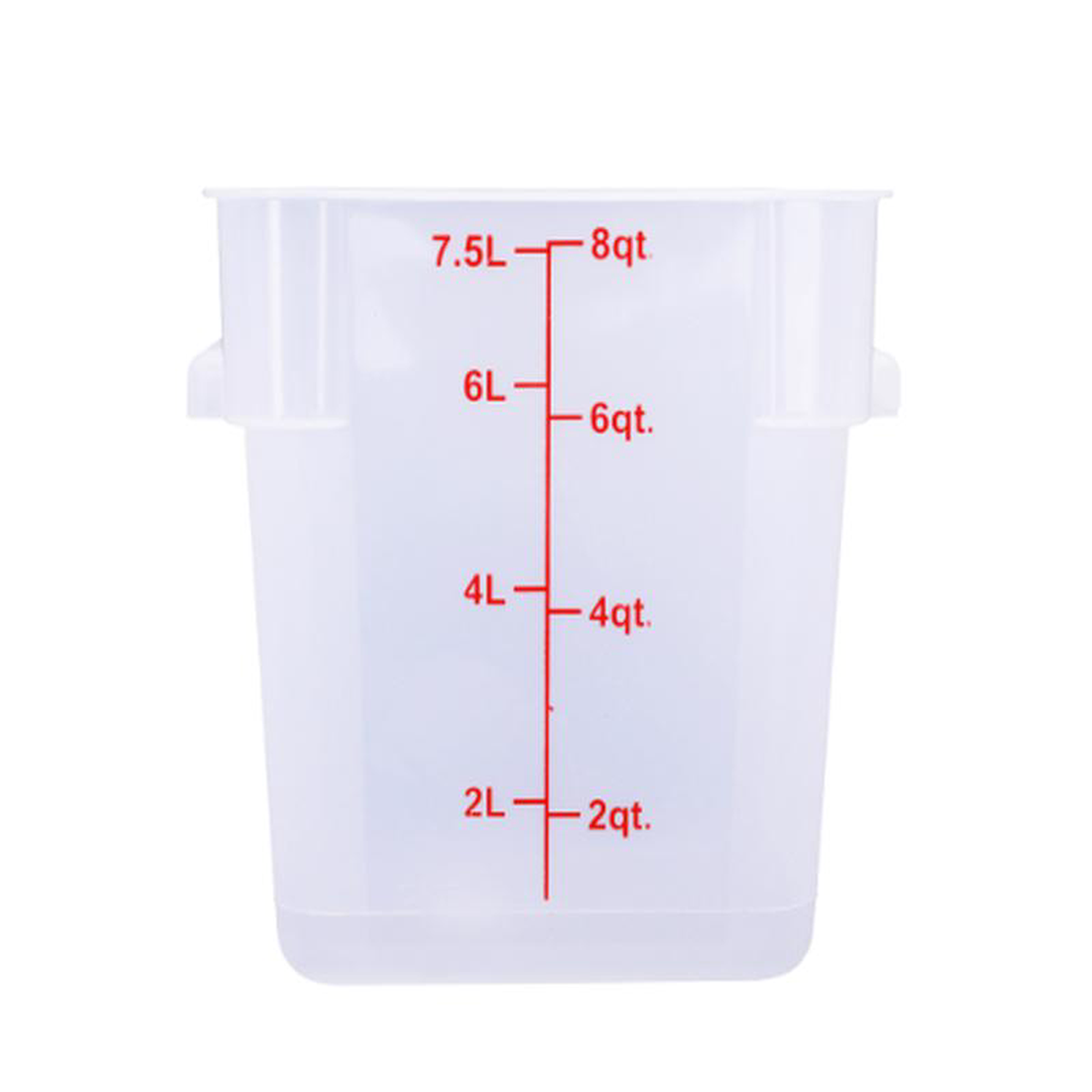 ESC8T Cresco Resco Food Storage Container 8 Qt Square Translucent