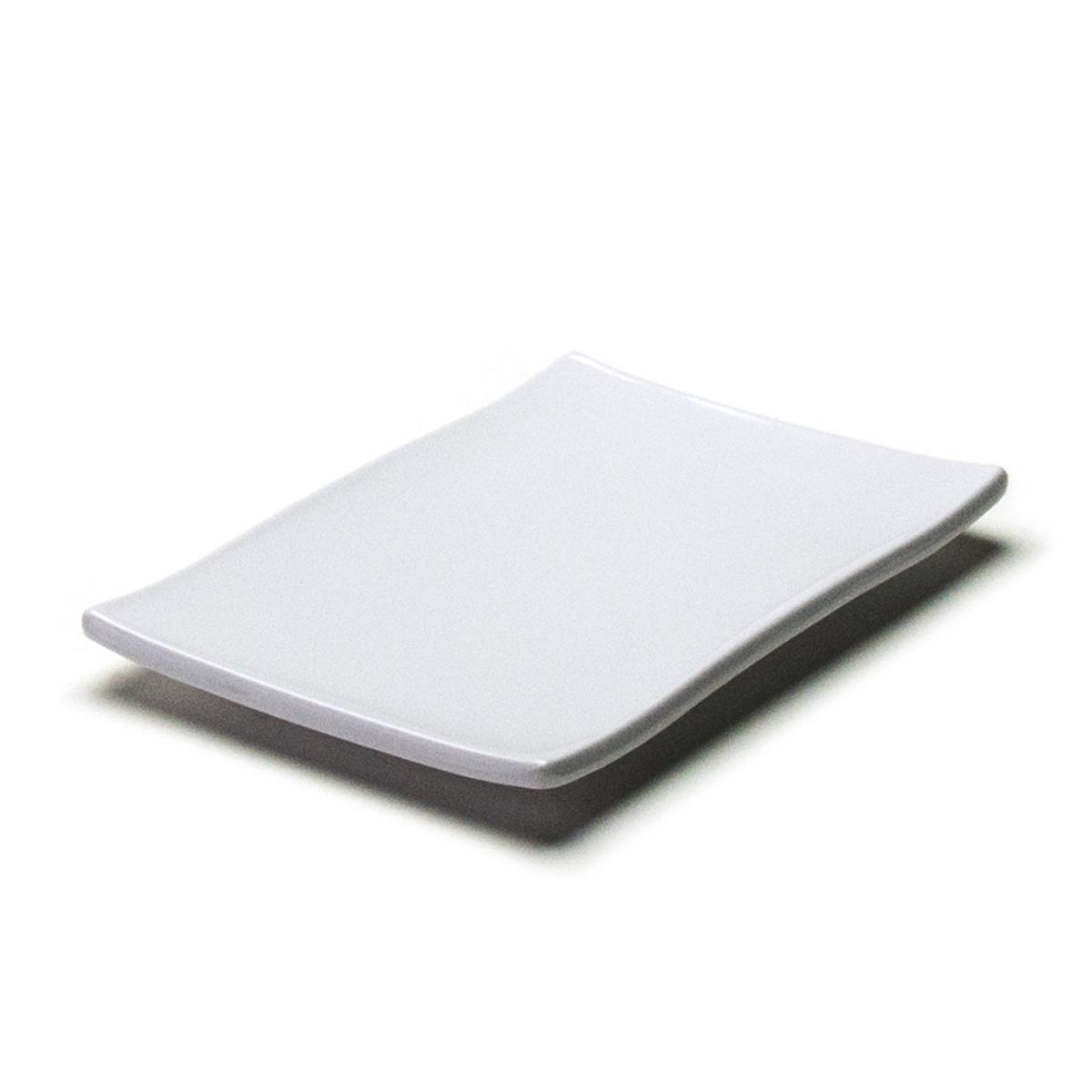 Melamine Rectangular Plate 8-38 58 White