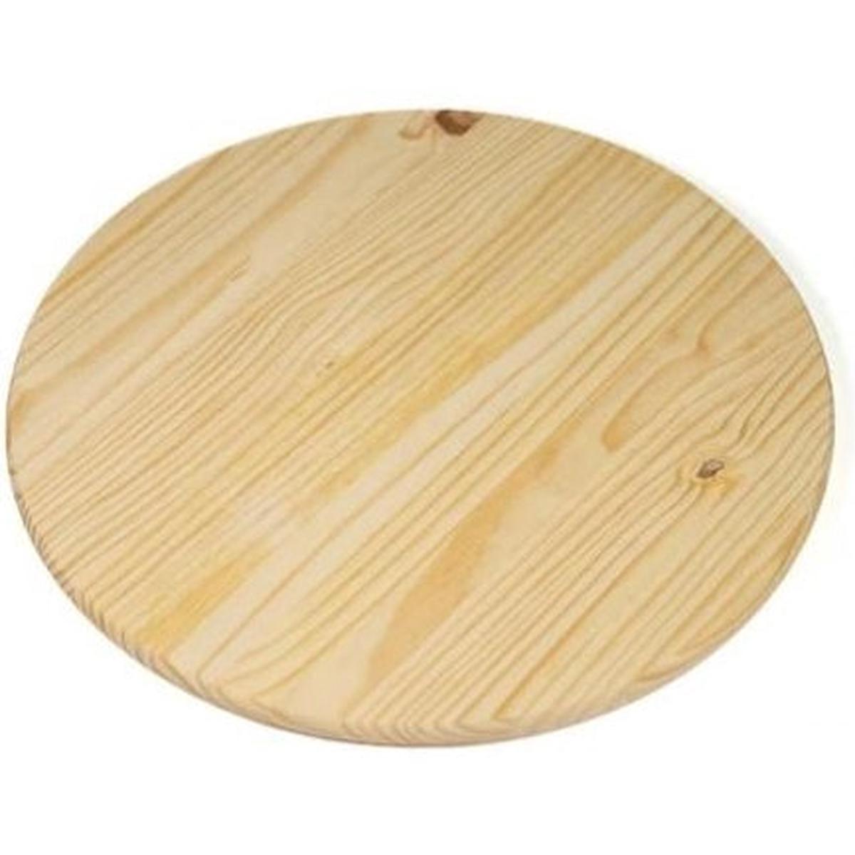 ROUND WOODEN BOARD WOUT HANDLE SIZE 15CM
