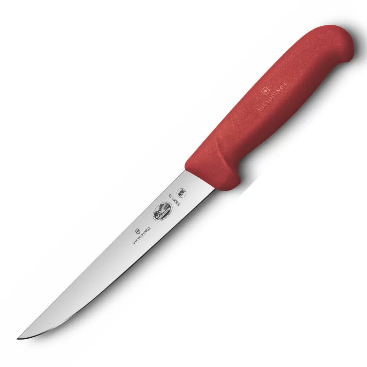 VICTORINOX STICKING KNIFE RED FIBROX ROUND HANDLE - 18CM